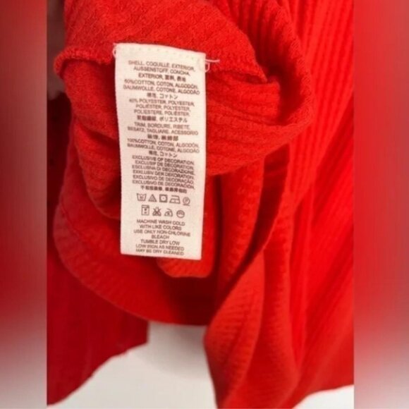 Free People Women's Red and Orange Blouse - Picture 7 of 8